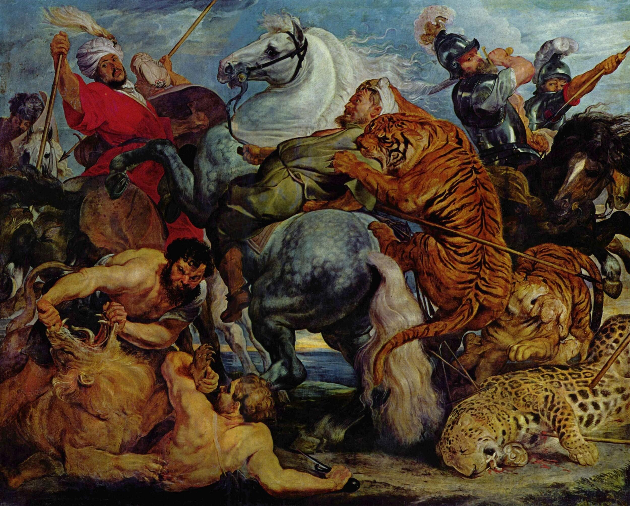 Peter Paul Rubens - The tiger hunt