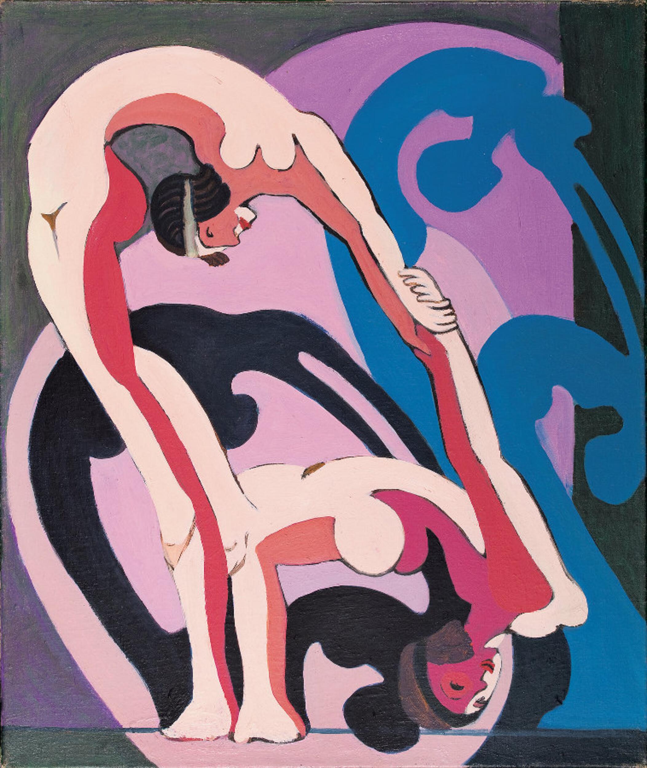 Ernst Ludwig Kirchner - Two acrobats