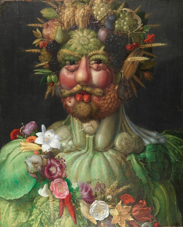 Giuseppe Arcimboldo - Vertumnus and Portrait of Rudolf II con Habsburg