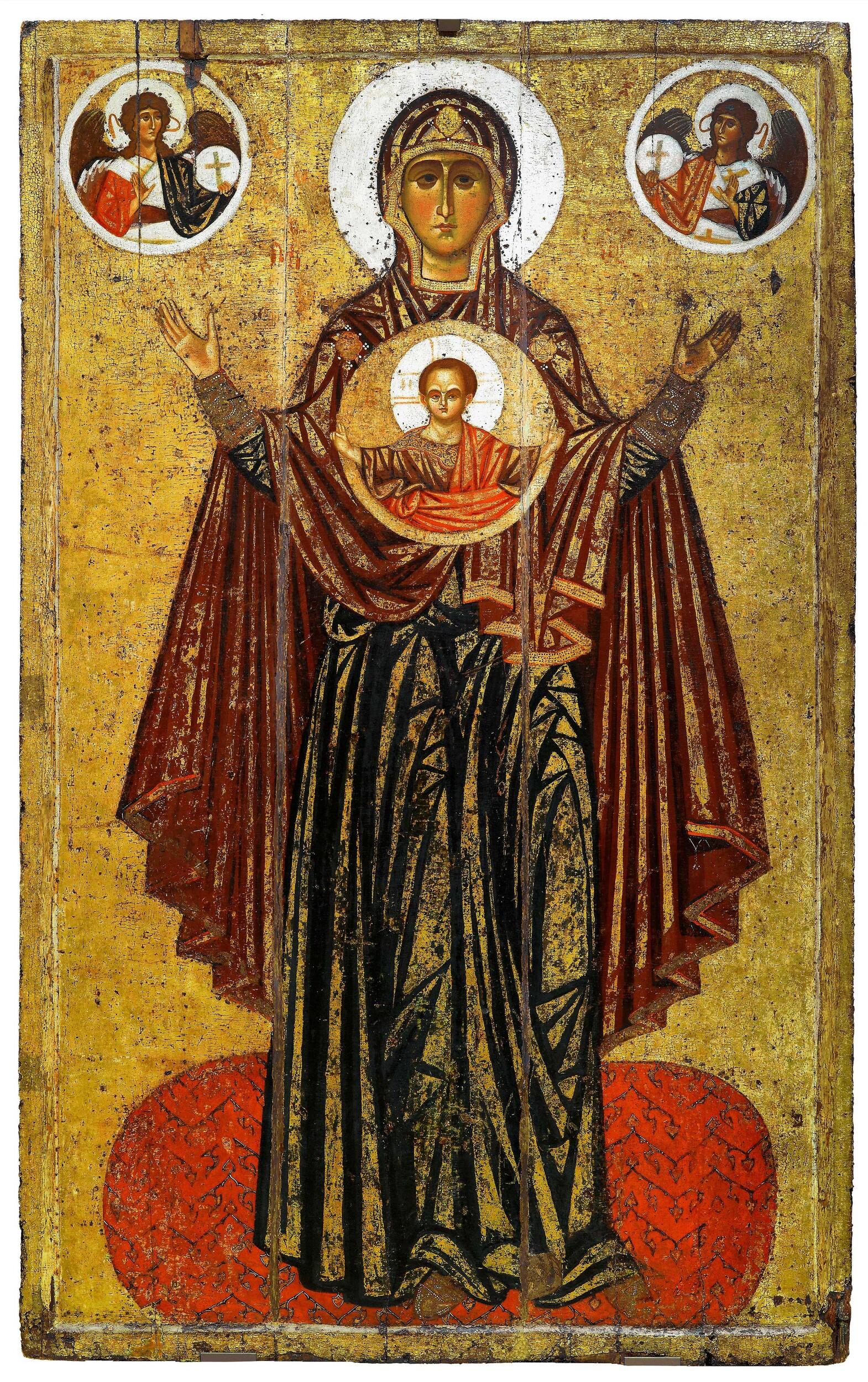  Yaroslav school - Virgin Great Panagiya (Orant)