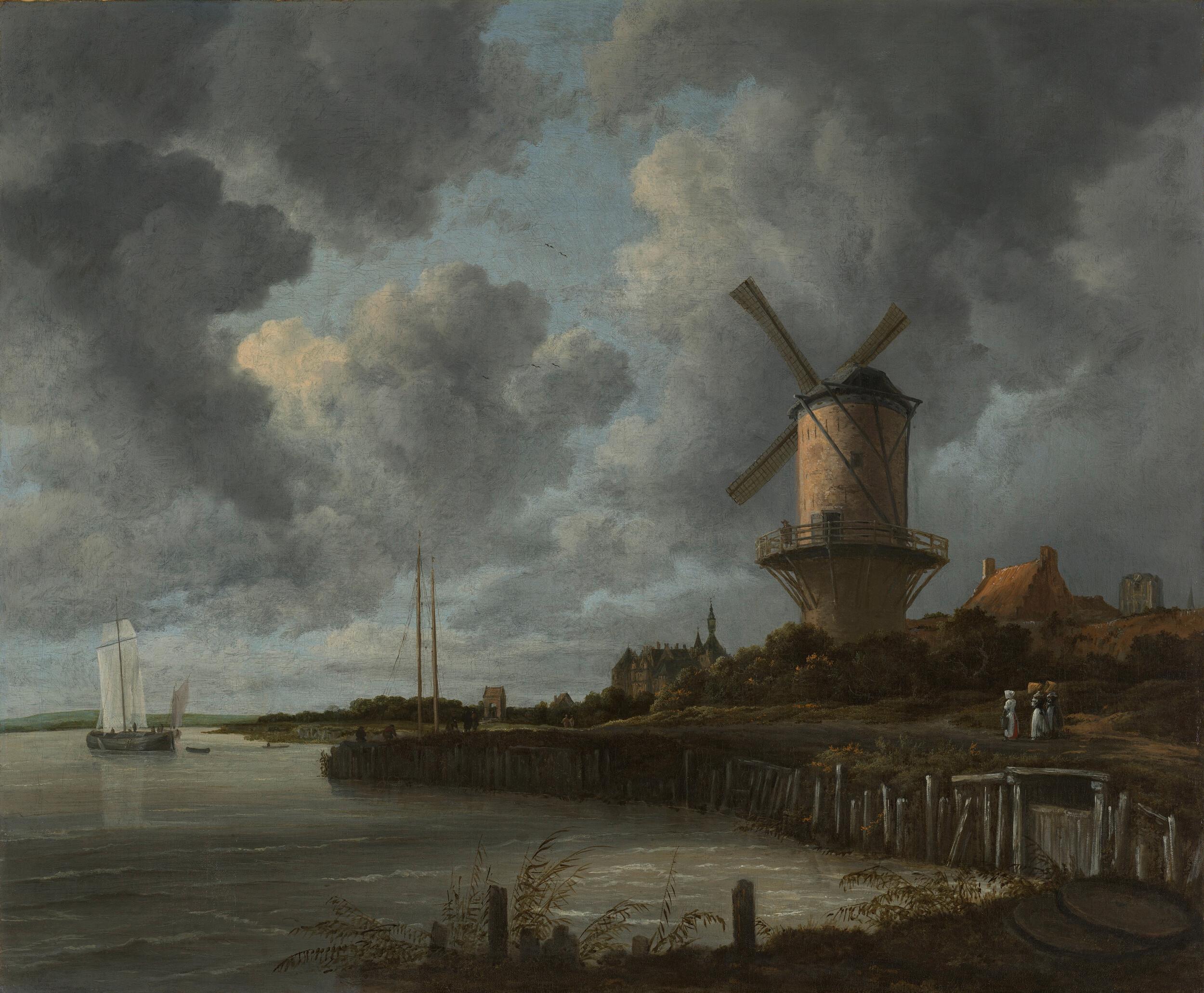 Jacob van Ruisdael - Windmill at Wijk bij Duurstede