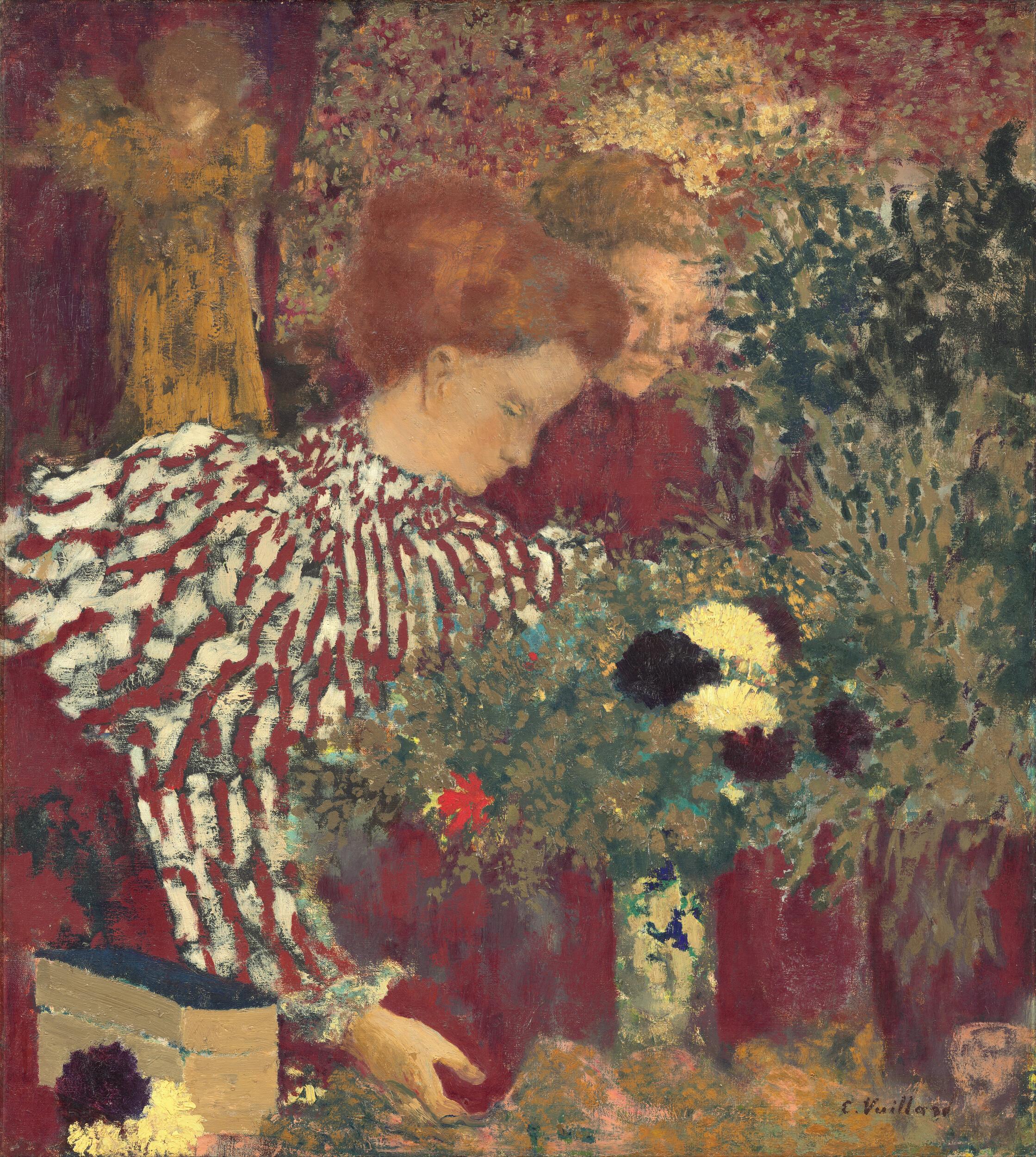 Edouard Vuillard - Woman in a striped dress