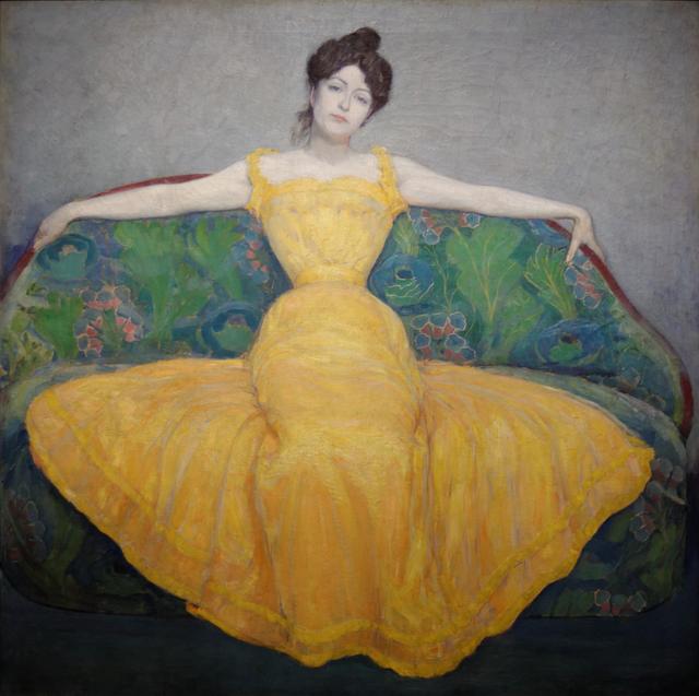 Max Kurzweil - Woman in a yellow dress