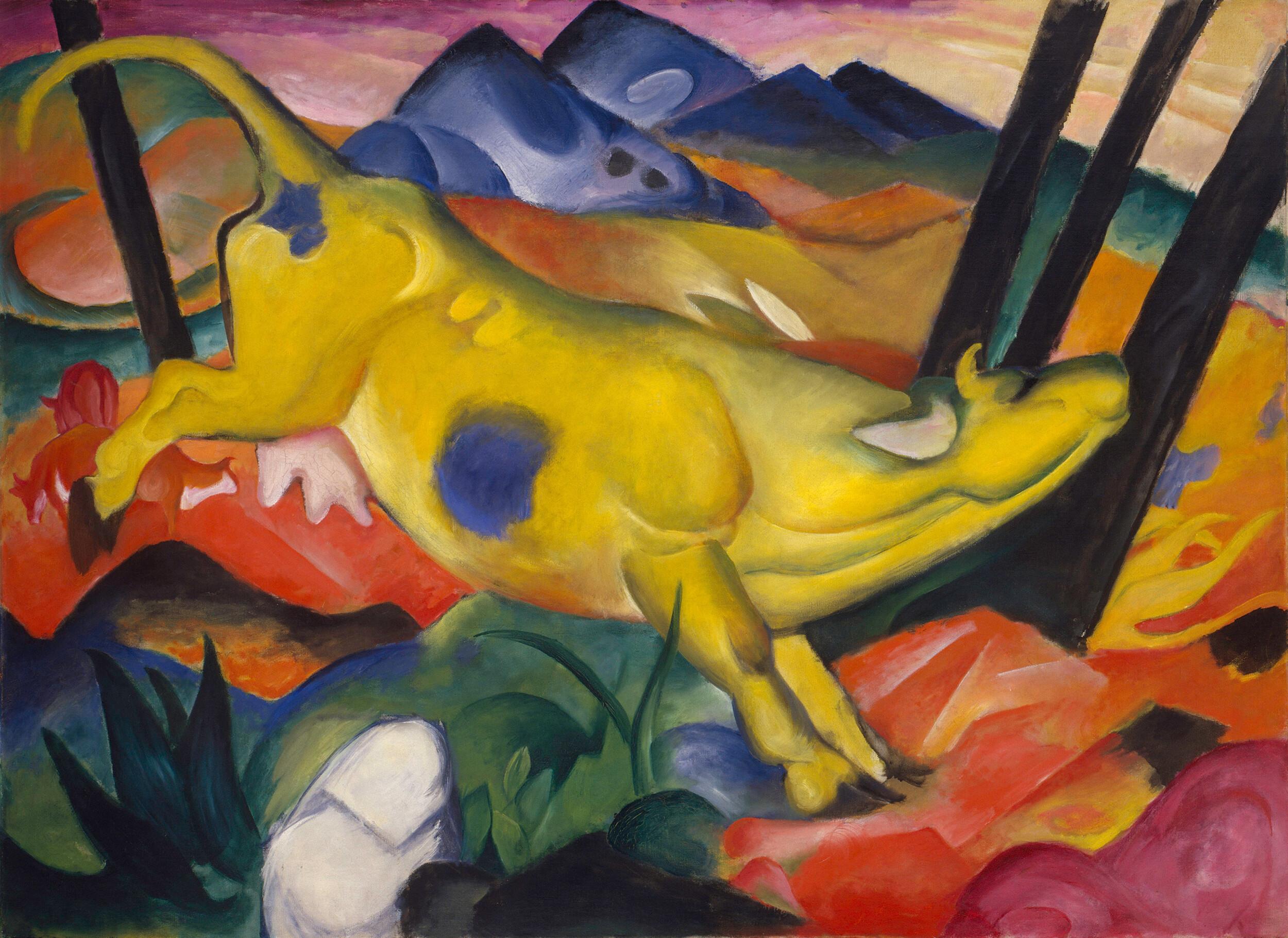 Franz Marc - Yellow cow