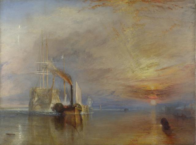 Joseph Mallord William Turner - The Fighting Temeraire, tugged to her last berth to be broken up