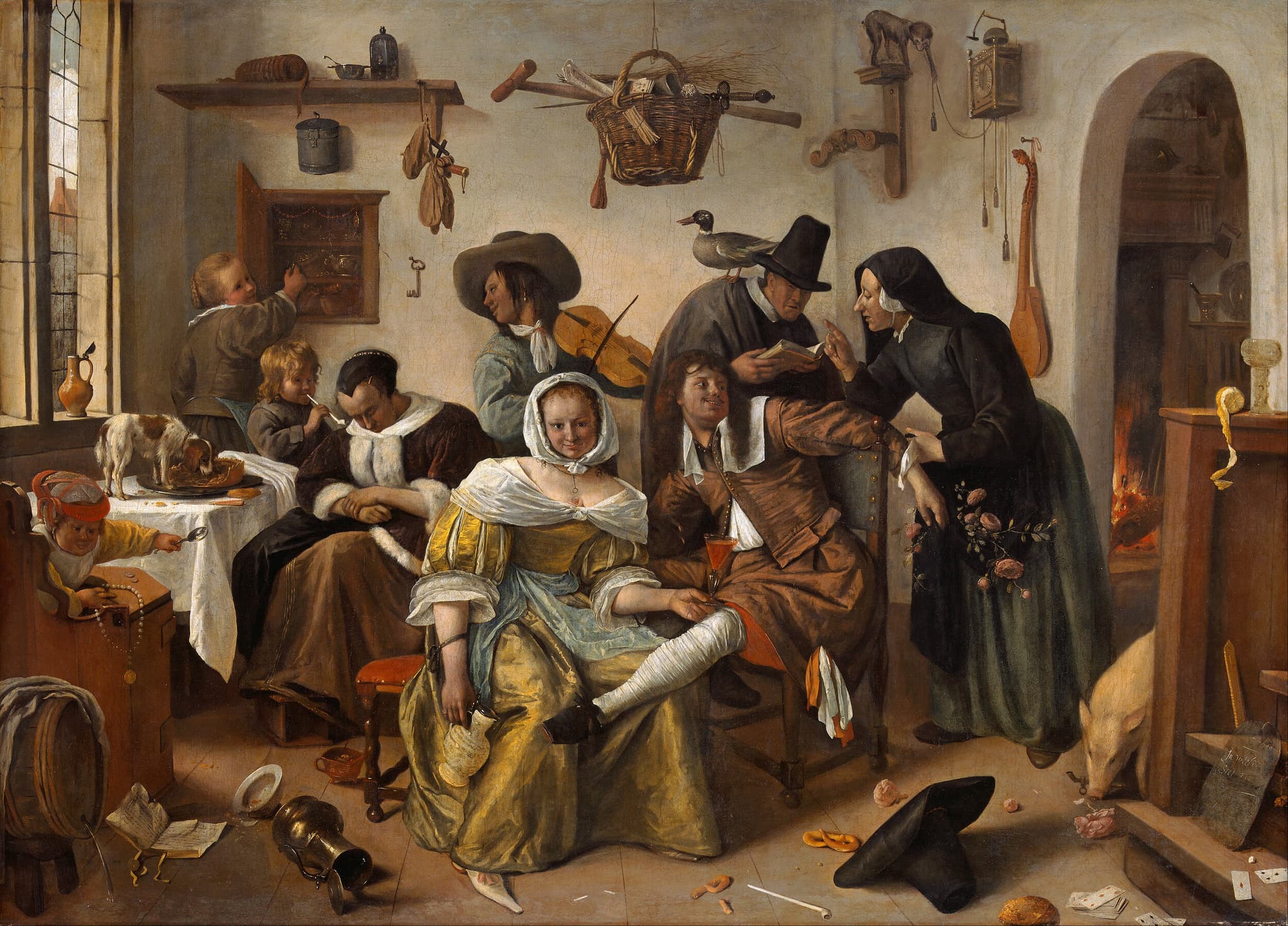 Jan Steen - Beware of Luxury