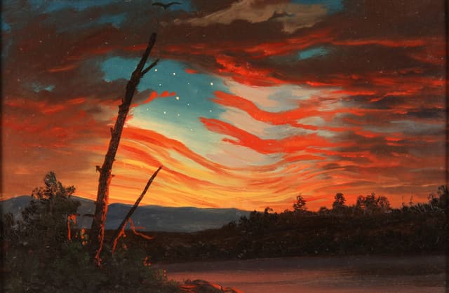 Frederic Edwin Church - Our Banner in the Sky (1861)