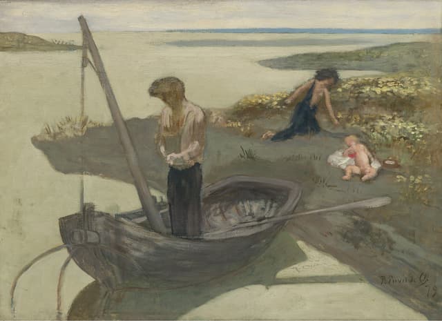 Pierre Puvis de Chavannes - Sketch for „The poor fisherman“
