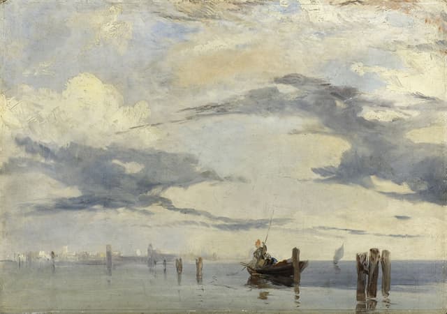 Richard Parkes Bonington - View of the Lagoon Near Venice (c.1820)