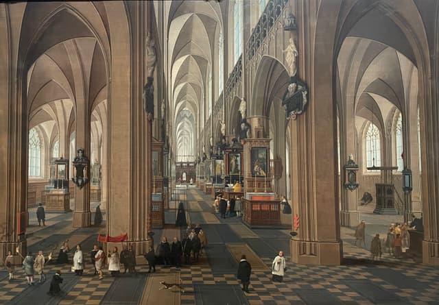 Pieter Neefs - Interior of the Antwerp Cathedral (c. 1615)