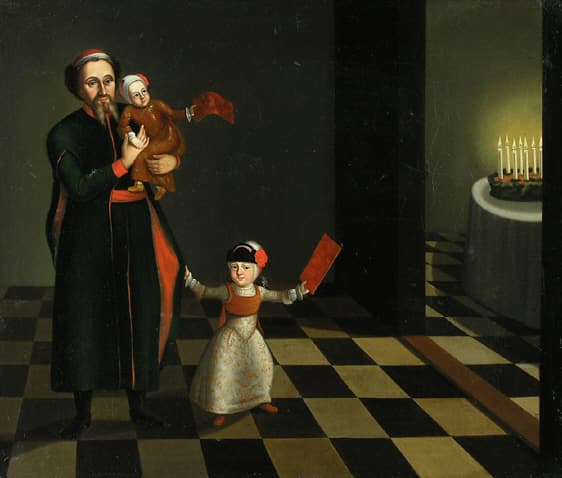 Anonymous - Hanukkah Family Scene (c.1700s)