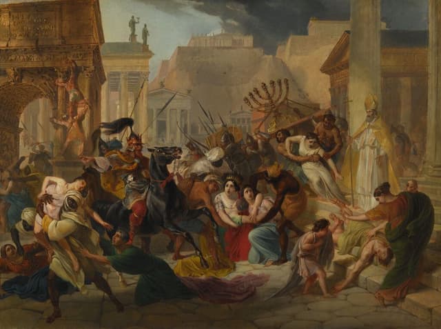 Karl Bryullov - Genserich’s Invasion of Rome (1835)
